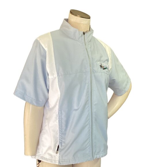 VTG Adidas L ClimaShell Wind Full Zip Jacket Top Chateau Whistler Golf Club 177C - Picture 3 of 10